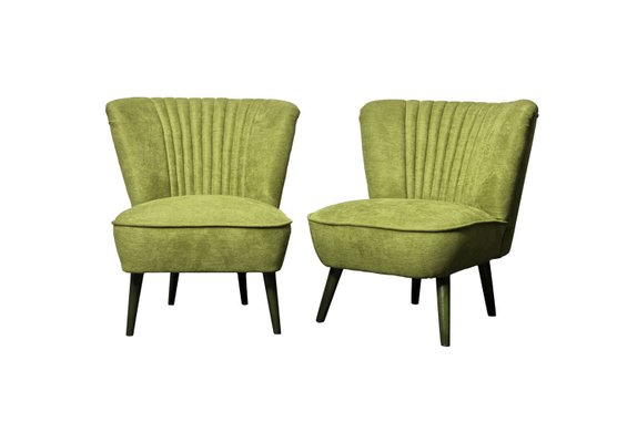 Set grüner Cocktailsessel, 1950er bei Pamono kaufen