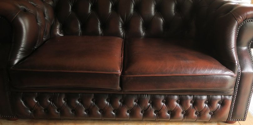 Vintage Chesterfield Sofa In Brown Leather From Centurion For At Pamono - Second Hand Dining Table Chesterfield Vintage Chesterfield Sofa In Brown Leather From Centurion For At Pamono - Second Hand Dining Table Chesterfield