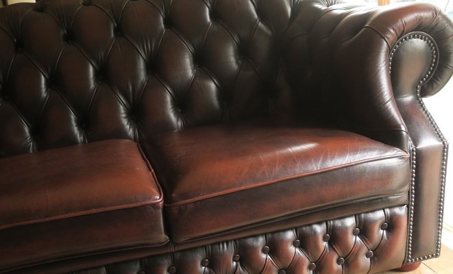 Vintage Chesterfield Sofa In Brown Leather From Centurion For At Pamono - Second Hand Dining Table Chesterfield Vintage Chesterfield Sofa In Brown Leather From Centurion For At Pamono - Second Hand Dining Table Chesterfield
