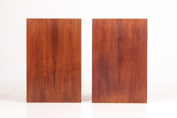 Mid Century Danish Rosewood Side Tables by Severin Hansen for Haslev Møbelsnedkeri, 1950s, Set of 2 Mid Century Danish Rosewood Side Tables by Severin Hansen for Haslev Møbelsnedkeri, 1950s, Set of 2