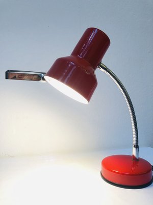 Mid Century Table Lamp With On, Table Lamp With Magnifying Glass