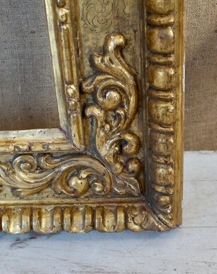 Antique Victorian Ornate Gilt Wood & Gesso Carved Picture Frame 28” x 32”