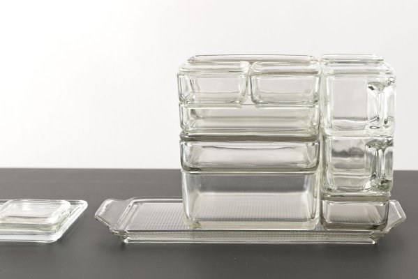 Bauhaus Kubus Storage Containers by Wilhelm Wagenfeld for VLG, Germany,  1930s, Set of 21 for sale at Pamono