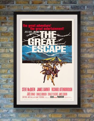 The Great Escape Original Vintage US One Sheet Movie Poster, 1963 