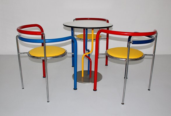 Vintage Modern Dining Table Chairs by Rud Thygesen Johnny