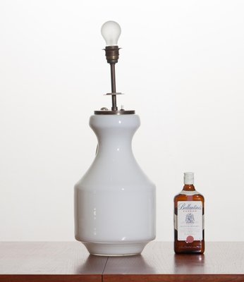 White Glass Vase Table Or Floor Lamp With Internal Lighting By Murano 1950s For At Pamono - Glass Vase Table Lamp White Glass Vase Table Or Floor Lamp With Internal Lighting By Murano 1950s For At Pamono - Glass Vase Table Lamp