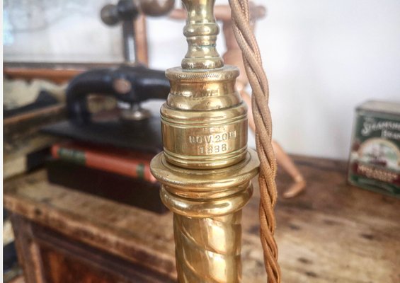 antique brass piano lamp