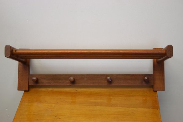 Rosewood Model 133 Wall Mounted Coat Rack By Aksel Kjersgaard 1950s For Sale At Pamono