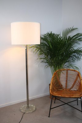 Floor Lamp with Chrome Steel nad 3 Light Points for sale at Pamono