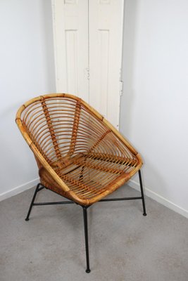 Bamboo Or Rattan Patio Chair By Dirk Van Sliedrecht For Sale At Pamono