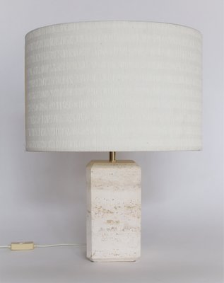 Vintage Italian Travertine Marble Table Lamp For Sale At Pamono
