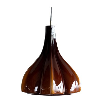 Lampada a sospensione in vetro di Murano di Massimo e Lella Massimo Vignelli. Lampada da sospensione in vetro di Murano