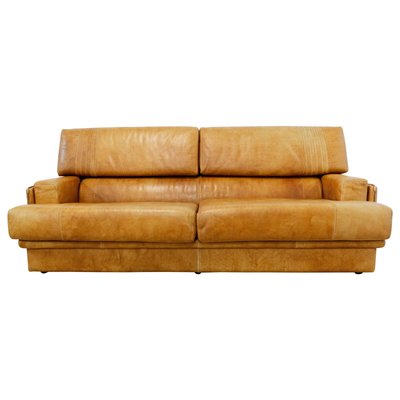 Cognac Leather Sofa By Marco Milicich For Baxter Arcon 1970s At Pamono Cognac Leather Sofa By Marco Milicich, Cognac Leather Sofa