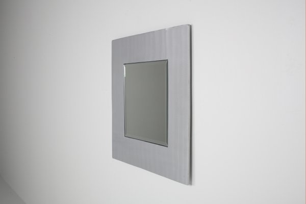 Quadratischer Spiegel Aus Aluminiumguss Von Lorenzo Burchiellaro 1970er Bei Pamono Kaufen