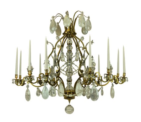 Antique French Gilt Bronze And Rock Crystal Candleholder Chandelier For At Pamono - Gilded Rock Crystal Chandeliers Antique French Gilt Bronze And Rock Crystal Candleholder Chandelier For At Pamono - Gilded Rock Crystal Chandeliers