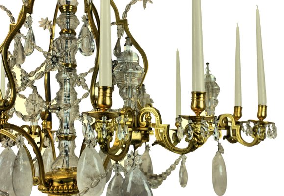 Antique French Gilt Bronze And Rock Crystal Candleholder Chandelier For At Pamono - Gilded Rock Crystal Chandeliers Antique French Gilt Bronze And Rock Crystal Candleholder Chandelier For At Pamono - Gilded Rock Crystal Chandeliers