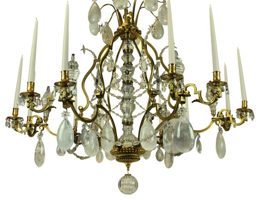 Antique French Gilt Bronze And Rock Crystal Candleholder Chandelier For At Pamono - Gilded Rock Crystal Chandeliers Antique French Gilt Bronze And Rock Crystal Candleholder Chandelier For At Pamono - Gilded Rock Crystal Chandeliers