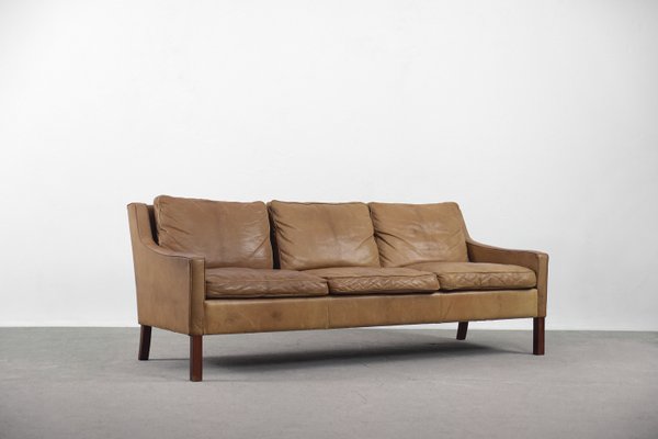 Divano Vintage In Pelle Color Cognac Di Ope Svezia Anni 60 In Vendita Su Pamono