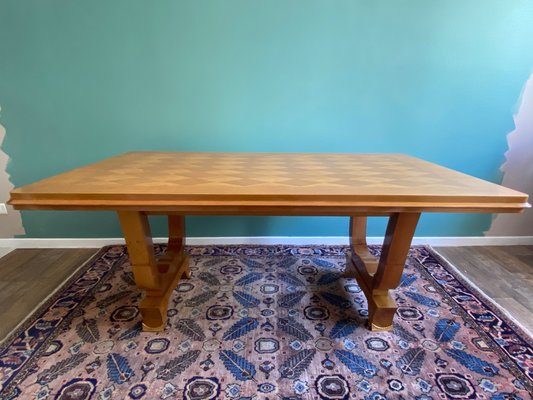 Art Deco Ash Dining Table, 1930s for sale at Pamono
