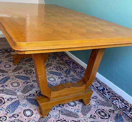Art Deco Ash Dining Table, 1930s for sale at Pamono