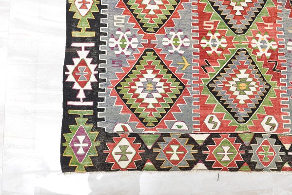 Vintage Turkish Multi Colored Wool Antalya Kilim Rug 1950s For Sale At Pamono