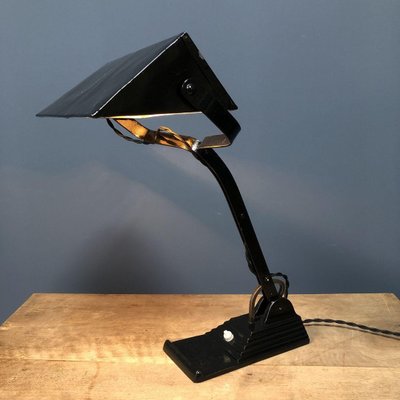 black bankers lamp