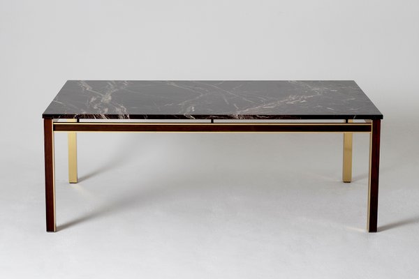 Large Mid Century Brass Mahogany Marble Top Coffee Table 1970s For At Pamono Marble Top Coffee Table 1970s, Brass Marble Top Coffee Table