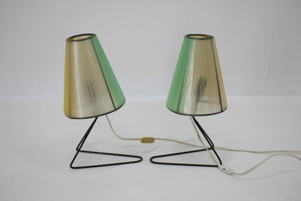 Mid Century Table Or Bedside Lamps, Mid Century Modern Bedside Table Lampshade
