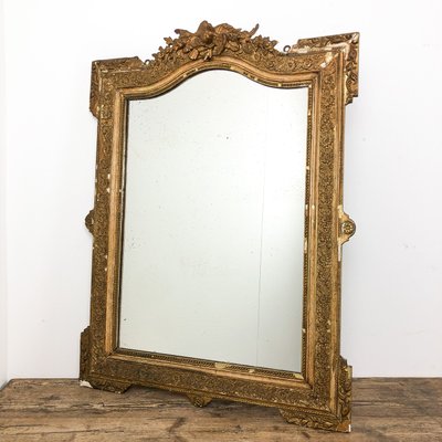 Antique French Napoleon Iii Gilt Mirror, Antique Gold Mirror French Full Length