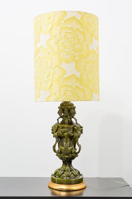 olive green table lamp