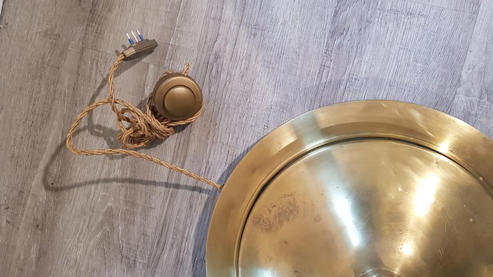 art deco brass floor lamp
