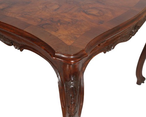 Burled walnut dining table deals