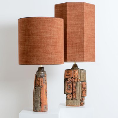 tan table lamps