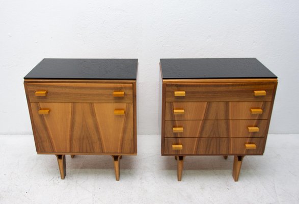 Mid Century Nightstands Chest Of Drawers From Novy Domov Czechoslovakia 1970s Set Of 2 For Sale At Pamono