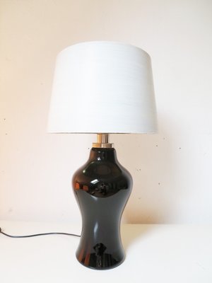large glass base table lamp