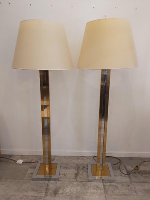 Bicolor Floor Lamps 1970s Set Of 2, Old Fashioned Standard Lamps Uk