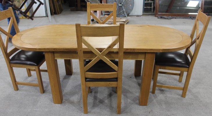 Solid Golden Oak Dining Table Chairs, Oak Dining Table And Chairs Clearance