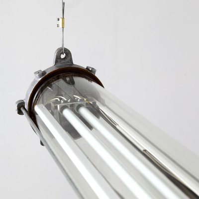 French Tubular Fluorescent Dimmable Ceiling Lamp for sale at Pamono