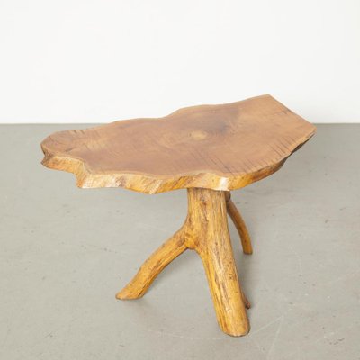 Vintage Tree Slab Top Side Table For, Tree Branch Table Legs