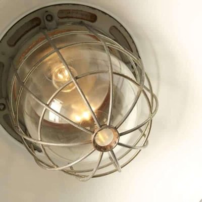 Vintage Industrial Ceiling Lamp For At Pamono - Retro Industrial Ceiling Light