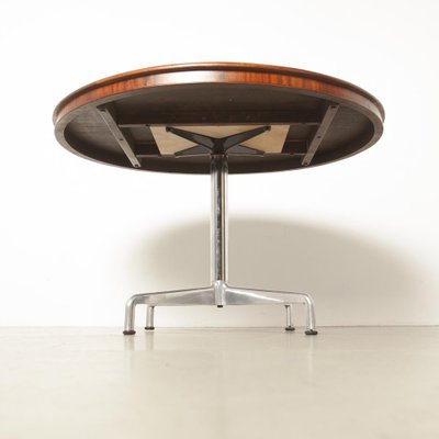Runder SBC Tisch aus Mahagoni von Anna Castelli für Castelli, 1960er Runder SBC Tisch aus Mahagoni von Anna Castelli für Castelli, 1960er