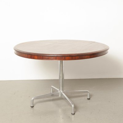 Runder SBC Tisch aus Mahagoni von Anna Castelli für Castelli, 1960er Runder SBC Tisch aus Mahagoni von Anna Castelli für Castelli, 1960er