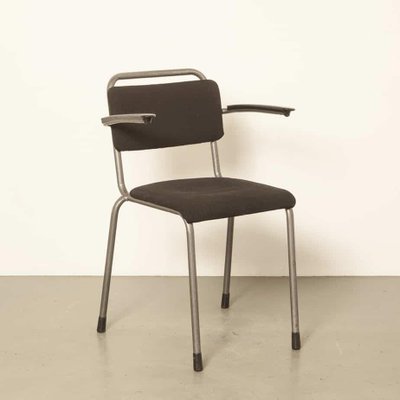 logboek soort beton 206 Grey Upholstered School Chair by W.H. Gispen for Gispen, 1930s for sale  at Pamono