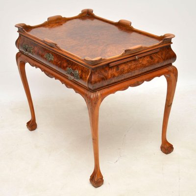 Antique Burl Walnut Tray Top Side Table 1920s For At Pamono - Antique Tray Top Coffee Table Antique Burl Walnut Tray Top Side Table 1920s For At Pamono - Antique Tray Top Coffee Table