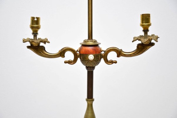 Antique French Gilt Metal Floor Lamp 1930s For At Pamono Antique French Gilt Metal Floor Lamp, Antique French Brass Floor Lamp