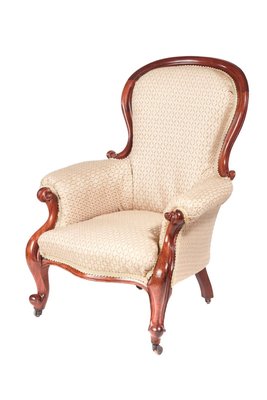 Antique Victorian Mahogany Armchair For Sale At Pamono