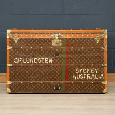 Monogram Trunk from Louis Vuitton, 1940s for sale at Pamono