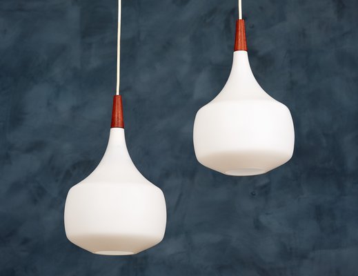White teak pendant light deals