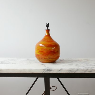 burnt orange table lamp