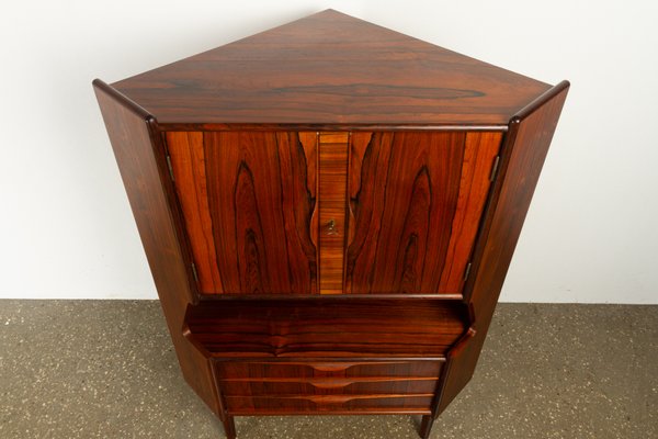 Vintage Danish Rosewood Corner Cabinet 1960s For Sale At Pamono